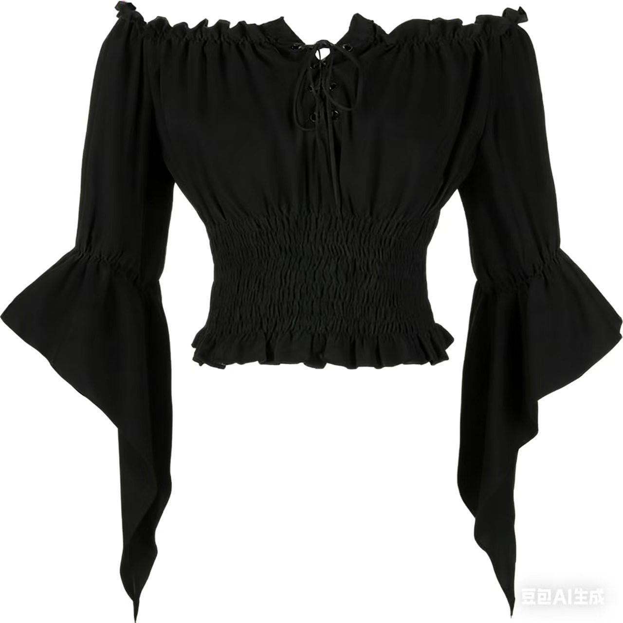 Blouse Off Shoulder - Blouse Vintage Femme Style Aristocratique Médiéval