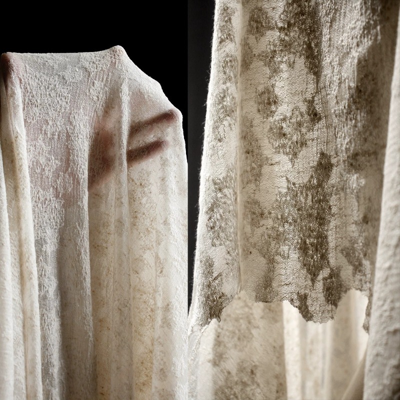 Linen Dress Wrap - Tissu tricoté en coton et lin