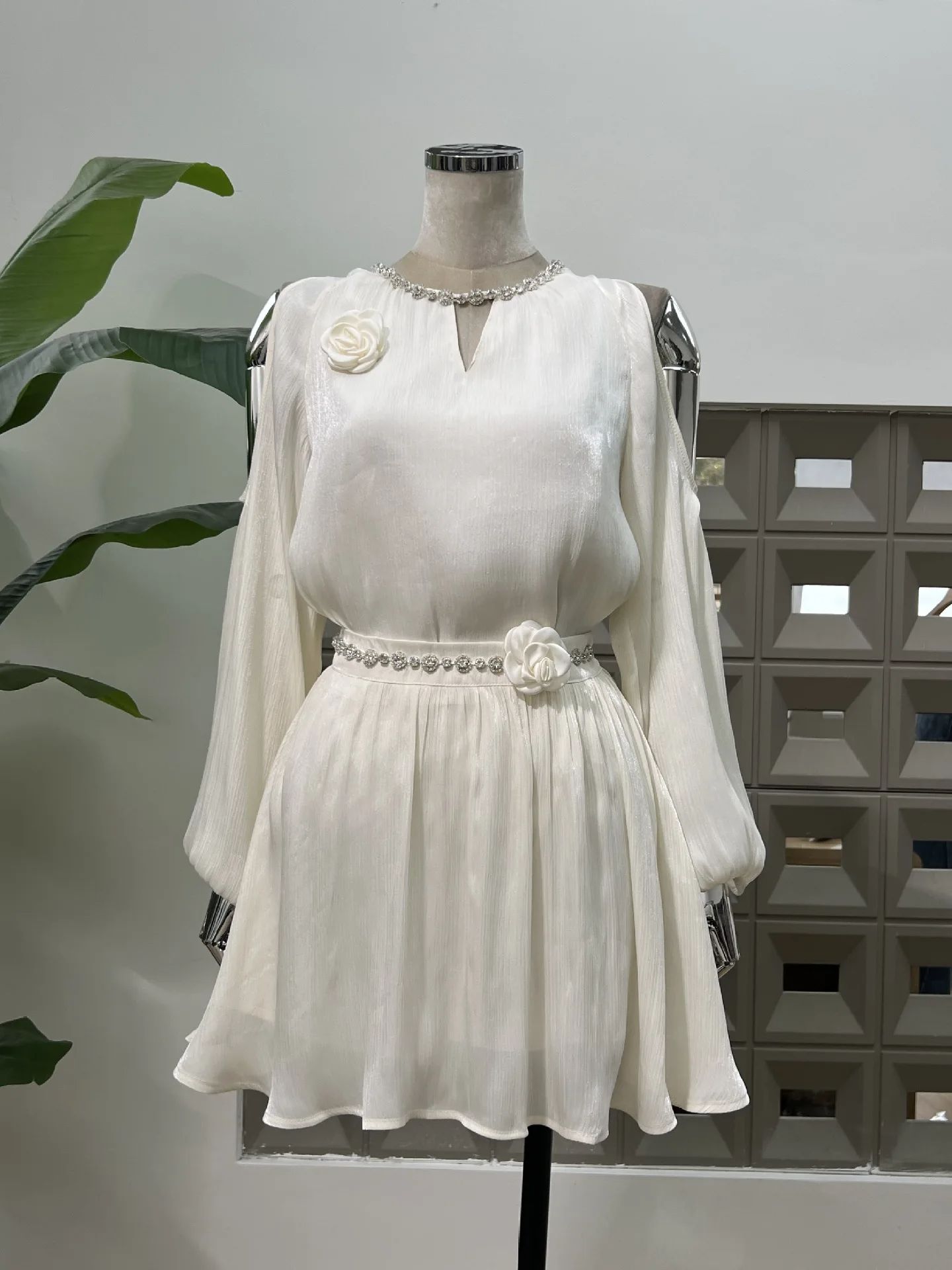Blouse Off Shoulder - Robes deux pièces pour femmes, chemisier