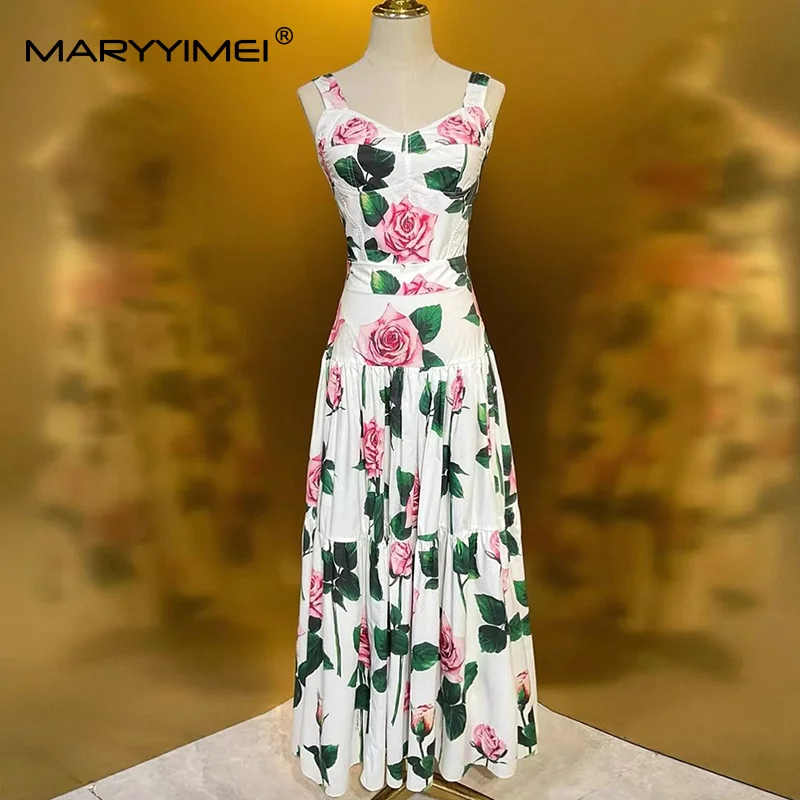 Romper Floral Print - MARYYIMEI Ensemble 2 pièces plissé à