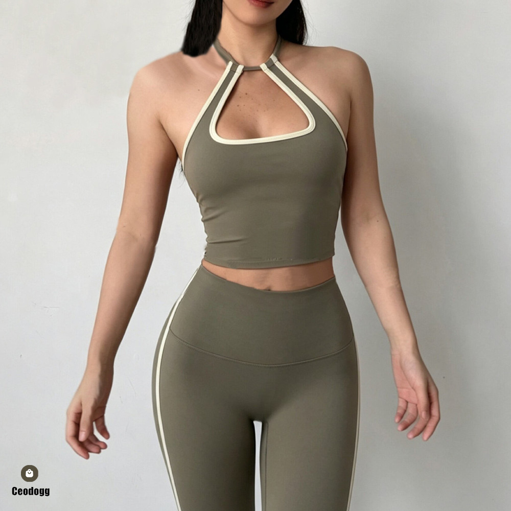 Soutien-gorge de sport push-up - Bralette Triangle Set avis et prix