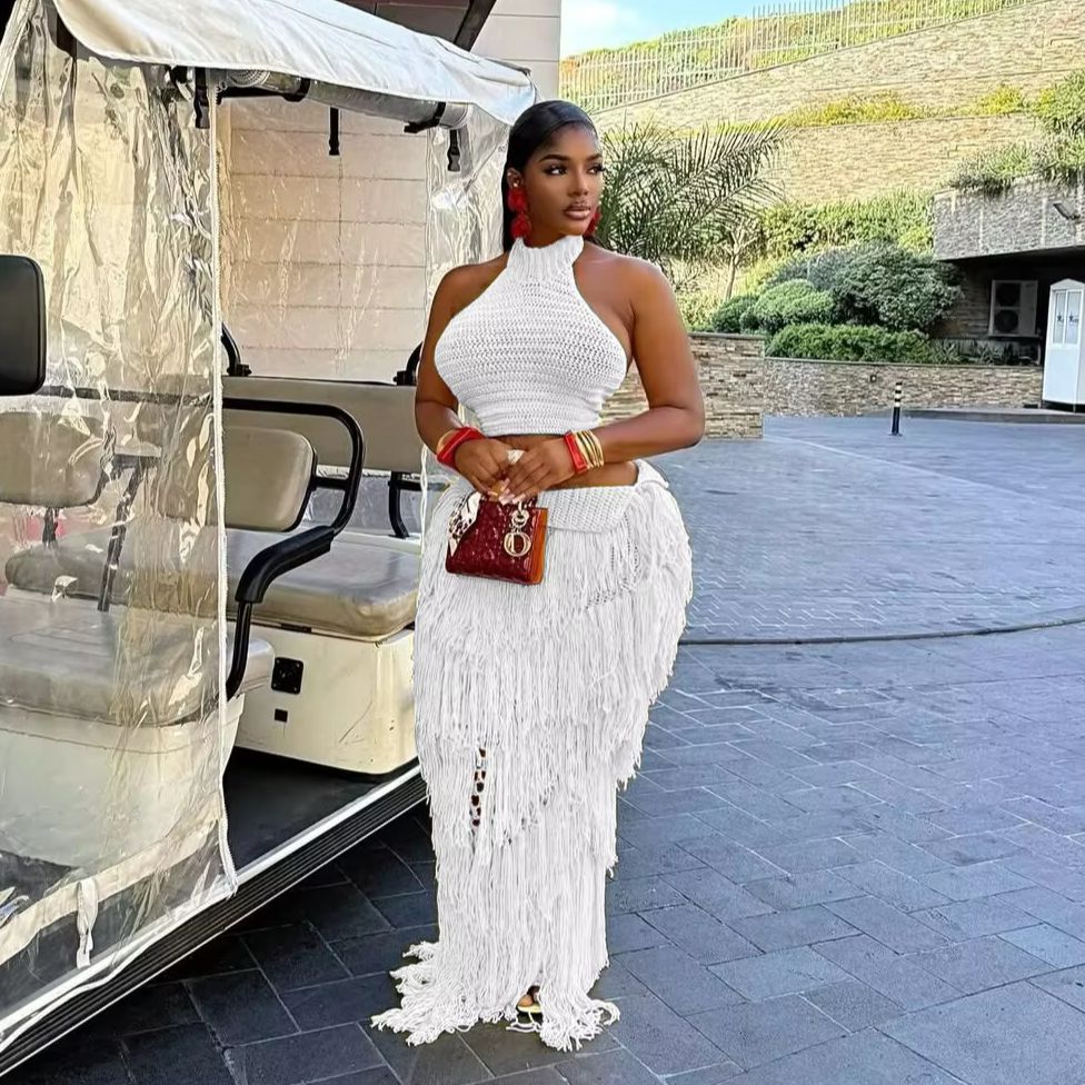 Ensemble 2 pièces jupe et robe - Maxi Dress Halter avis et prix