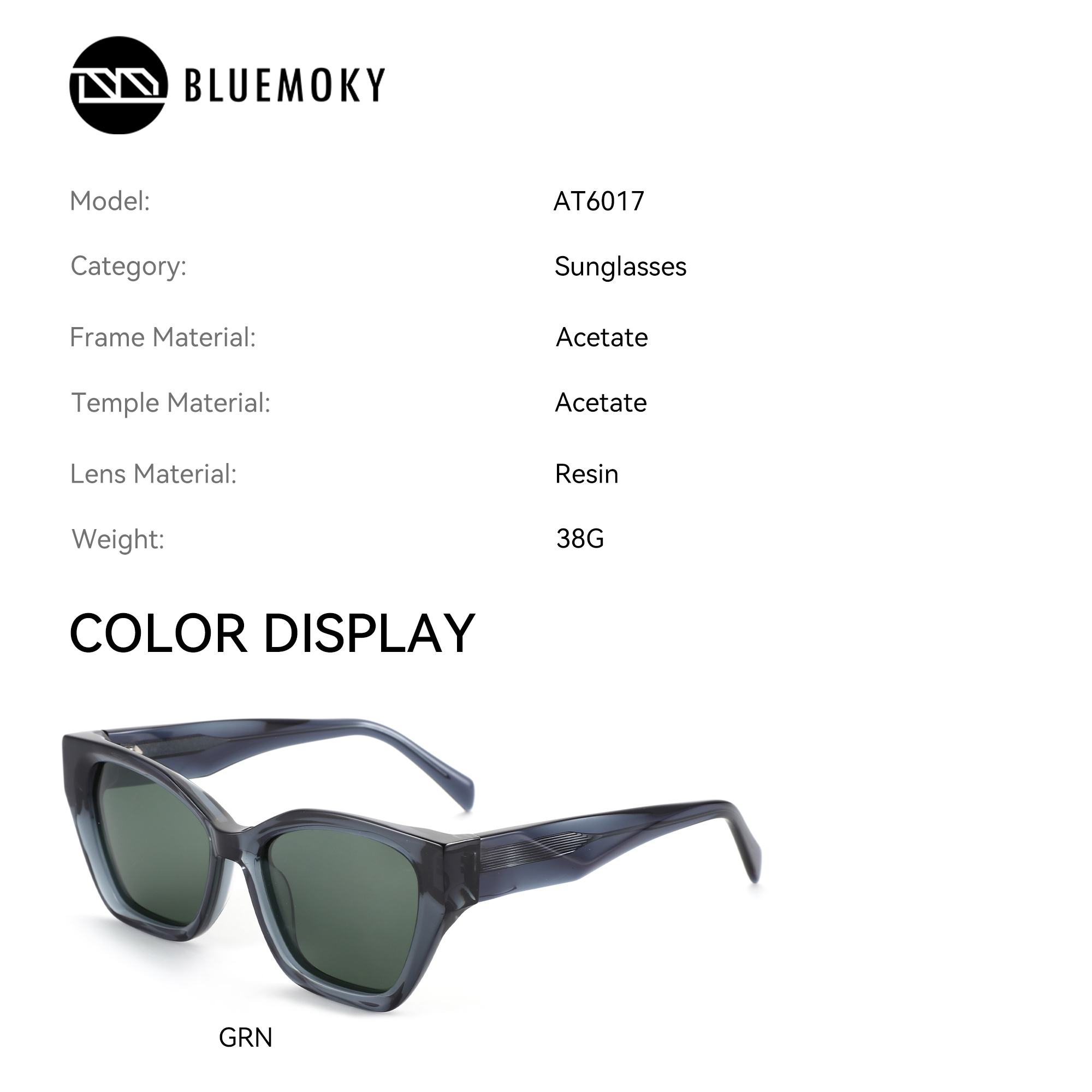 BLUEMOKY S taille acétate UV40 - Sunglasses Cat Eye avis et prix