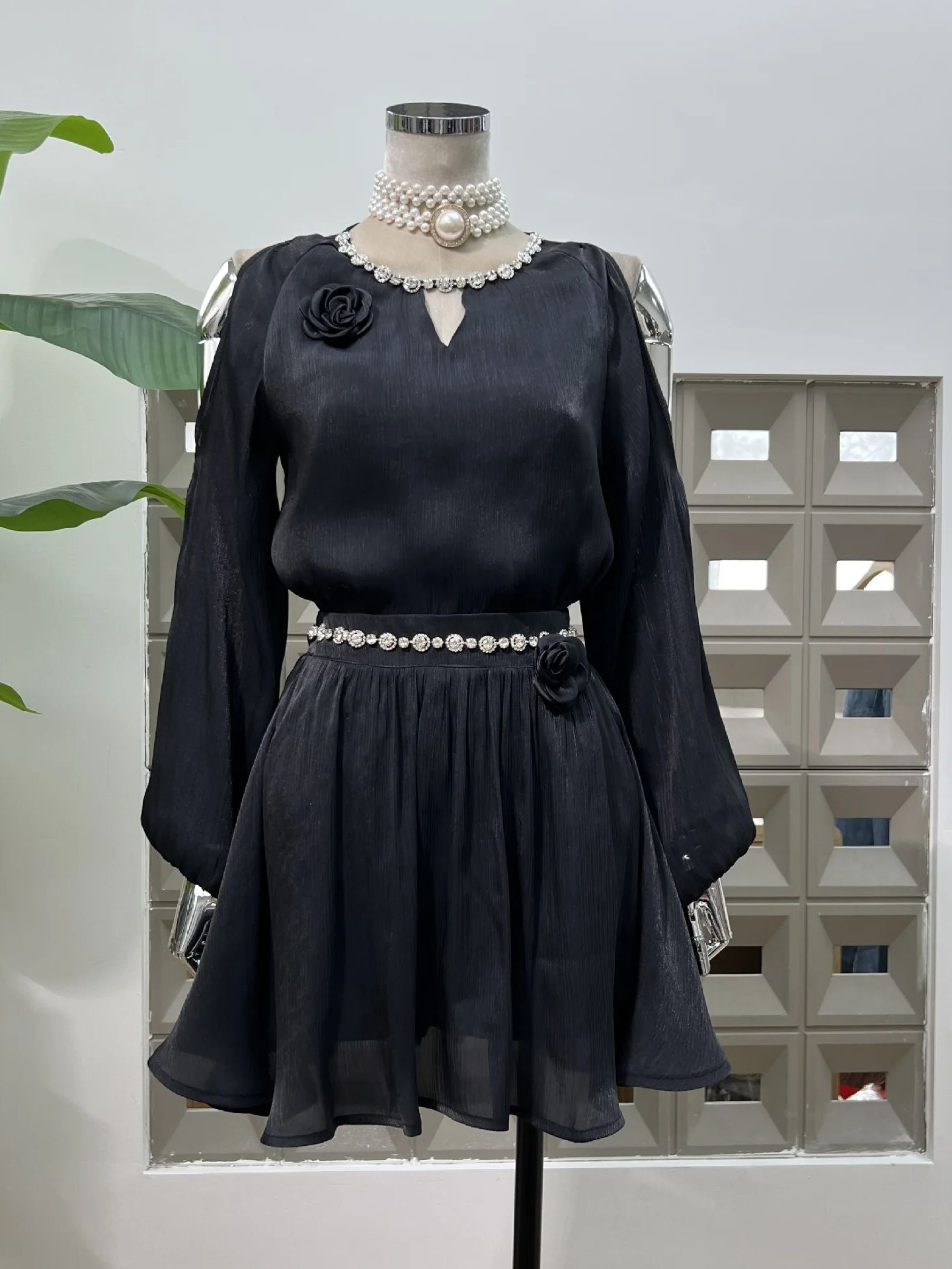 Robes deux pièces pour femmes, - Blouse Off Shoulder avis et prix