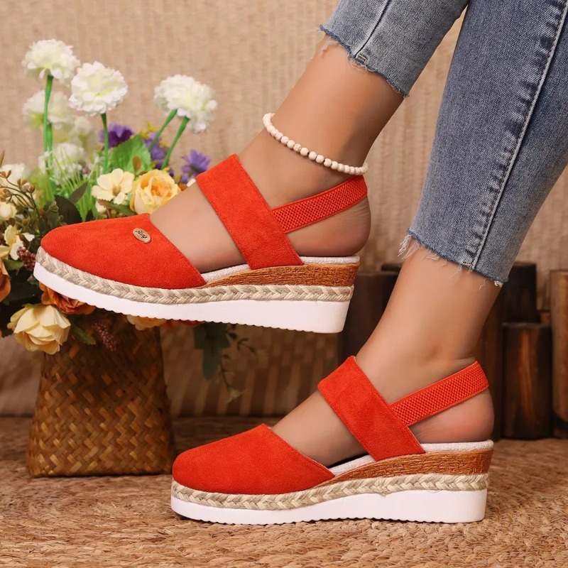 Sandales compensées fermées po - Wedge Espadrille Women avis et prix