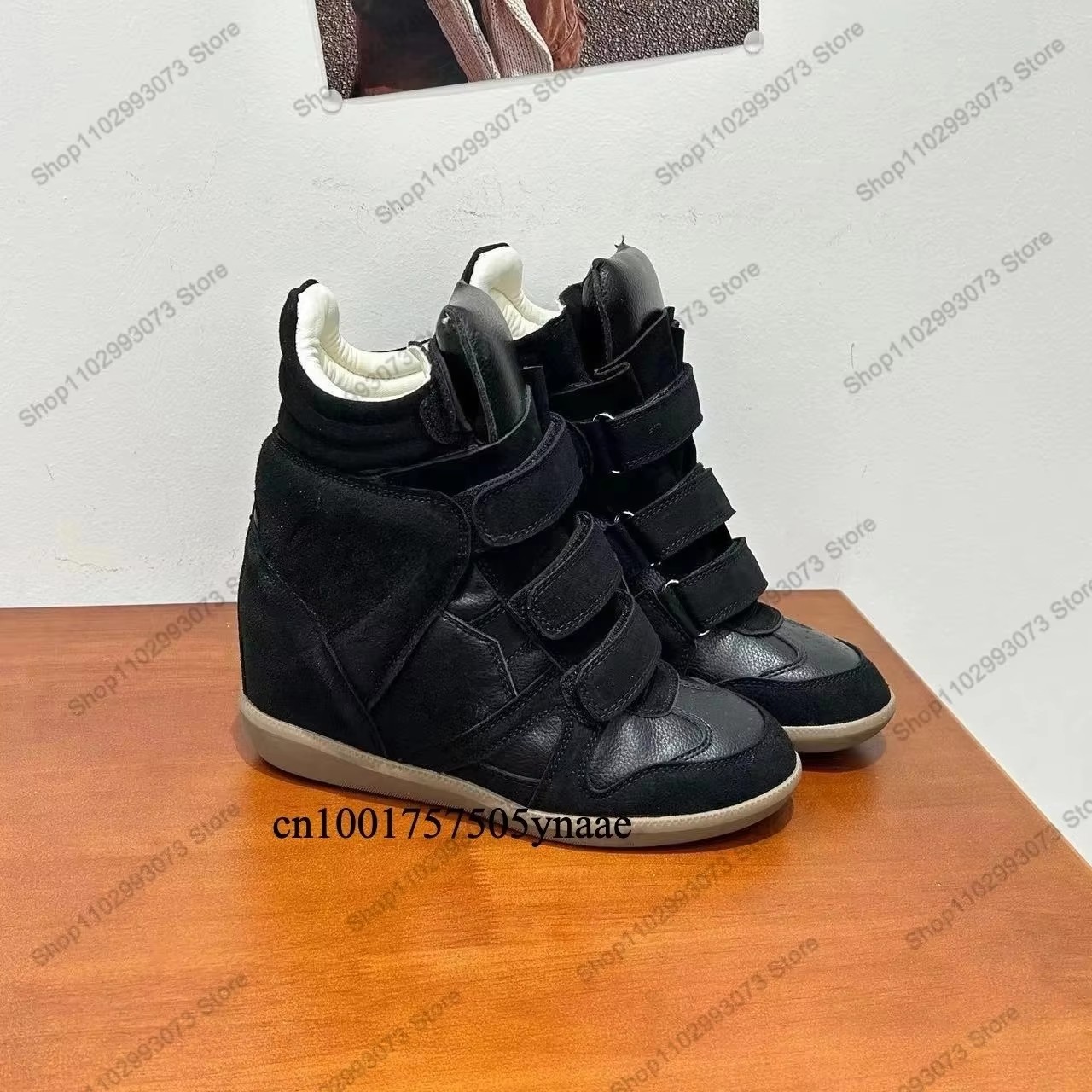 Baskets montantes à talon comp - Wedge Espadrille Women avis et prix